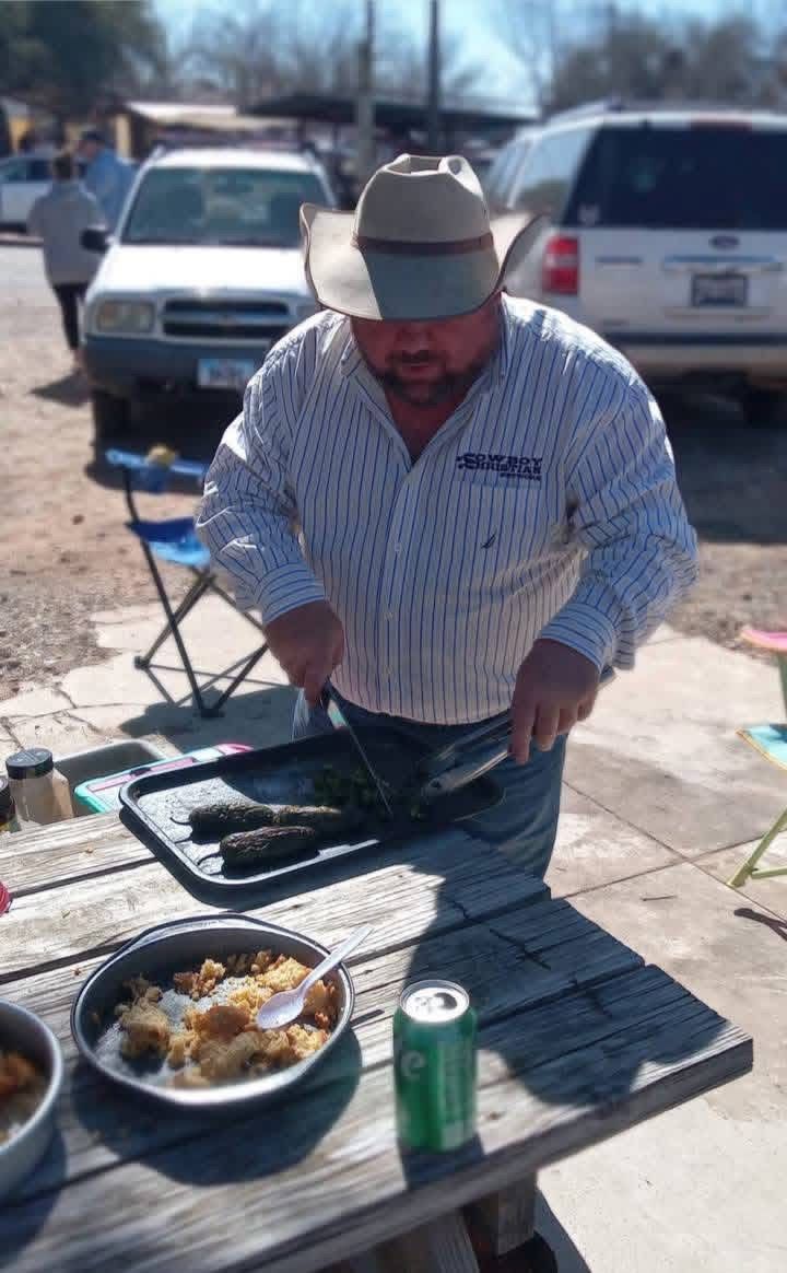 Serving up a camp dinner