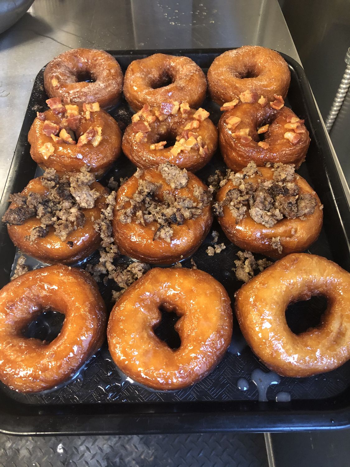Fresh donuts to start the morning