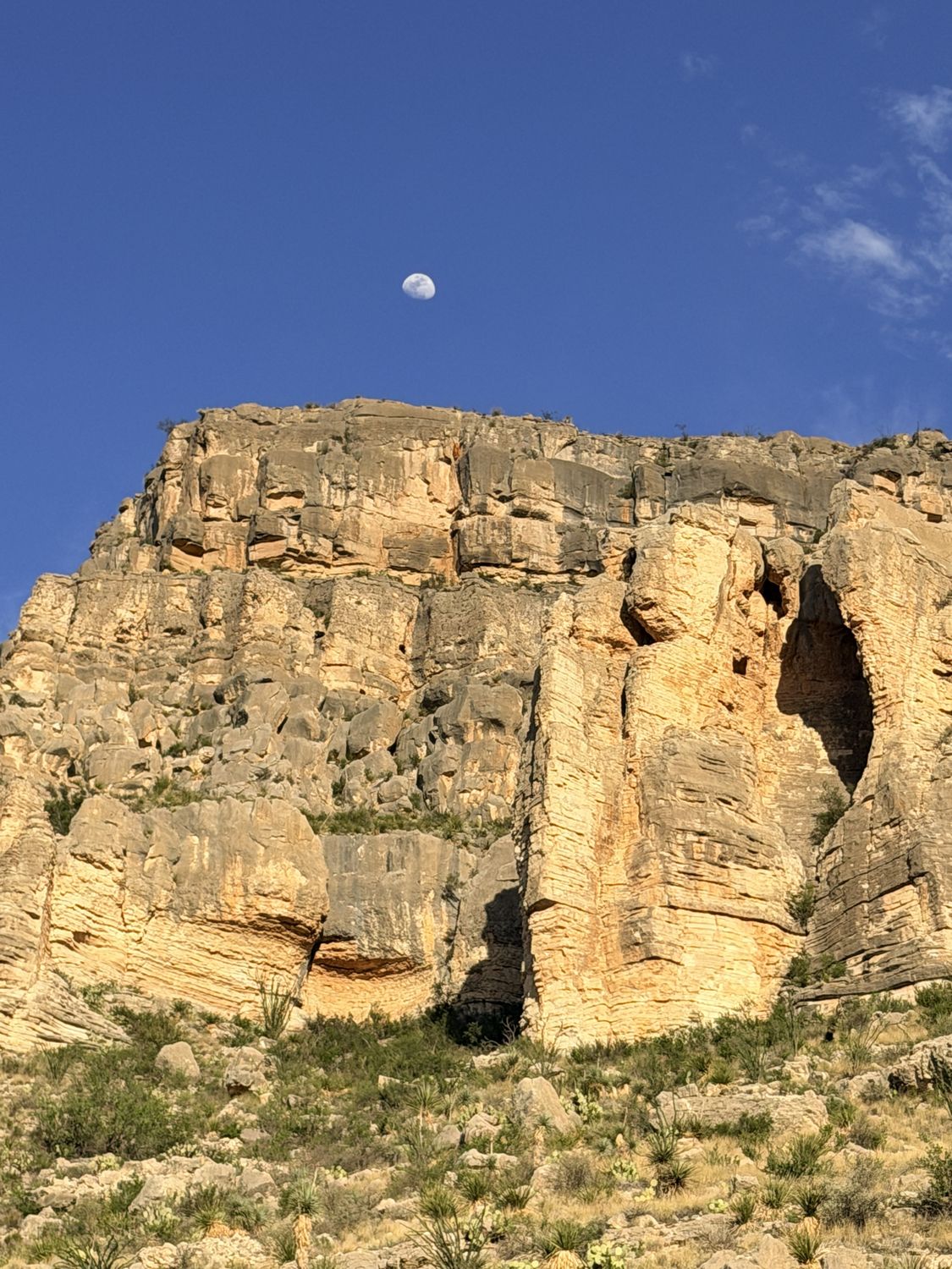 Limestone bluffs on the ranch